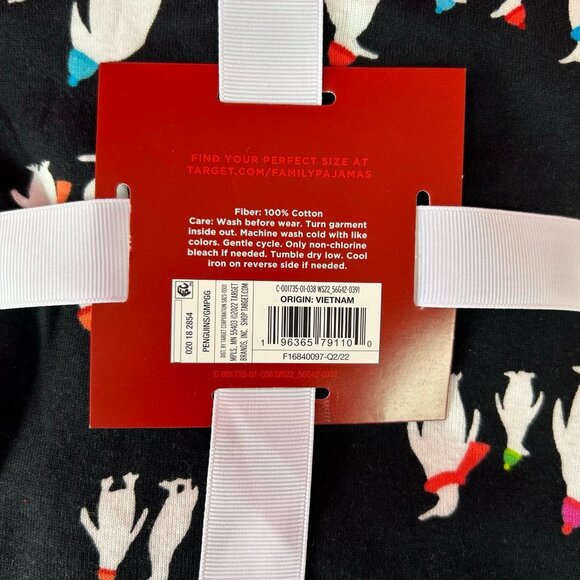 NWT Black Women's Holiday Penguins Print Pajama Set - Wondershop - Picture 4 of 6